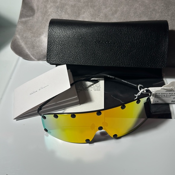 Rick Owens shielding sunglasses black rainbow NWT main image 9